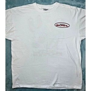 * Vintage 1998 Hafta Bowl T-Shirt Mens Size XL White Bowling Tournament Graphic